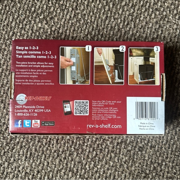 Rev-A-Shelf RV-DM17 KIT-5 278234 Door Mounting Kit Cupboard Door NEW IN OPEN BOX - Picture 2 of 3